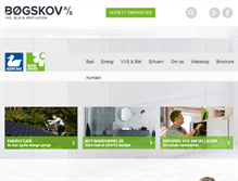 Tablet Screenshot of boegskov-vvs.dk